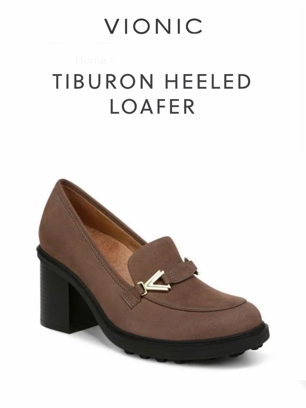 Vionic Tiburon Heeled Loafers